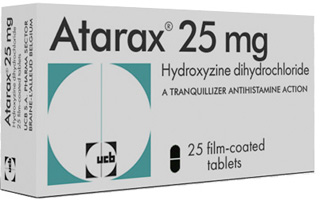 Hydroxyzine HCl (Atarax) tablets