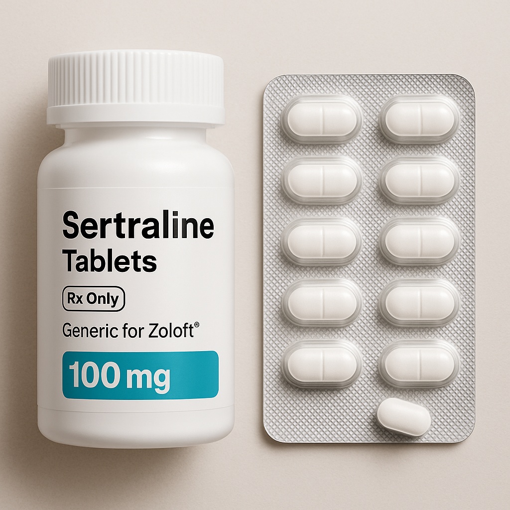 Sertraline (Zoloft) tablets