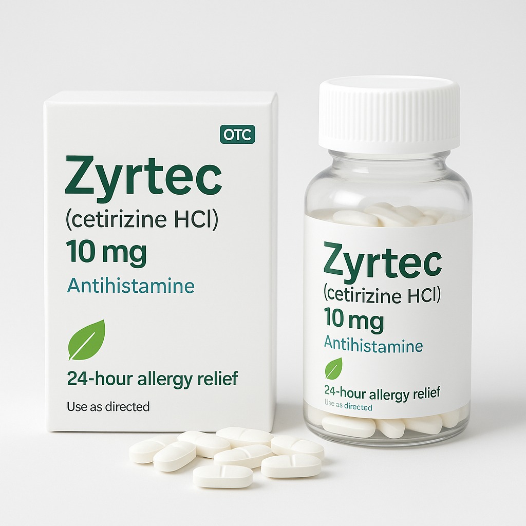 Cetirizine (Zyrtec) tablets