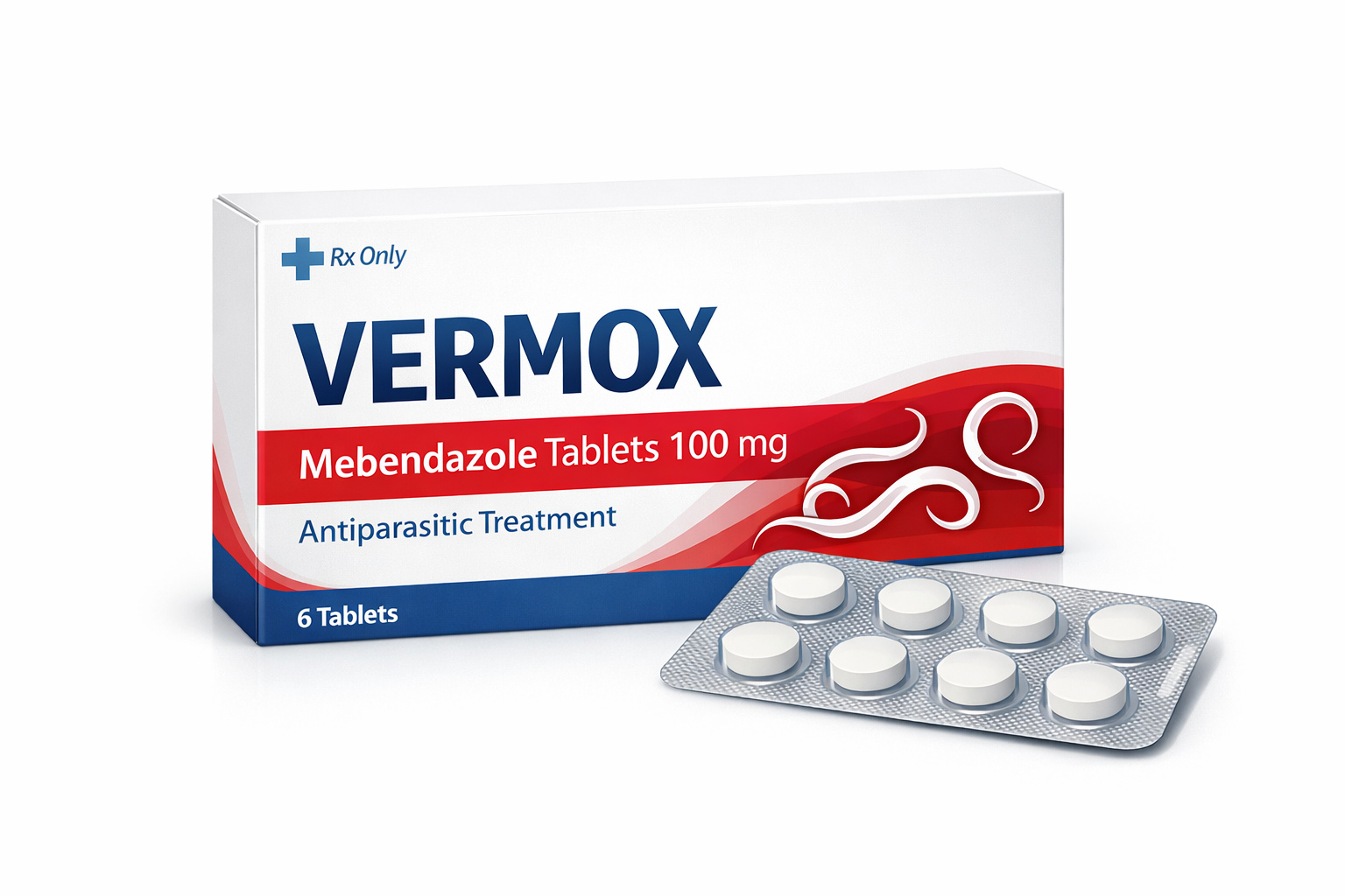 Mebendazole tablets (Vermox)