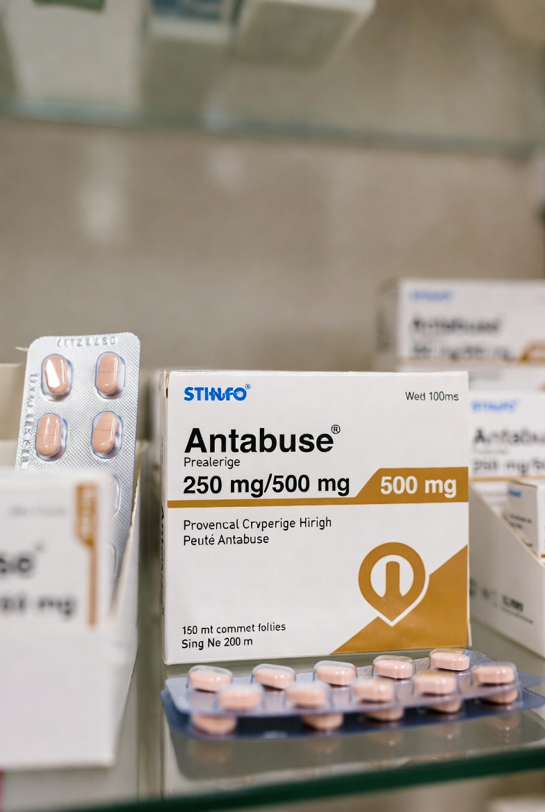 Antabuse (disulfiram) tablets packaging