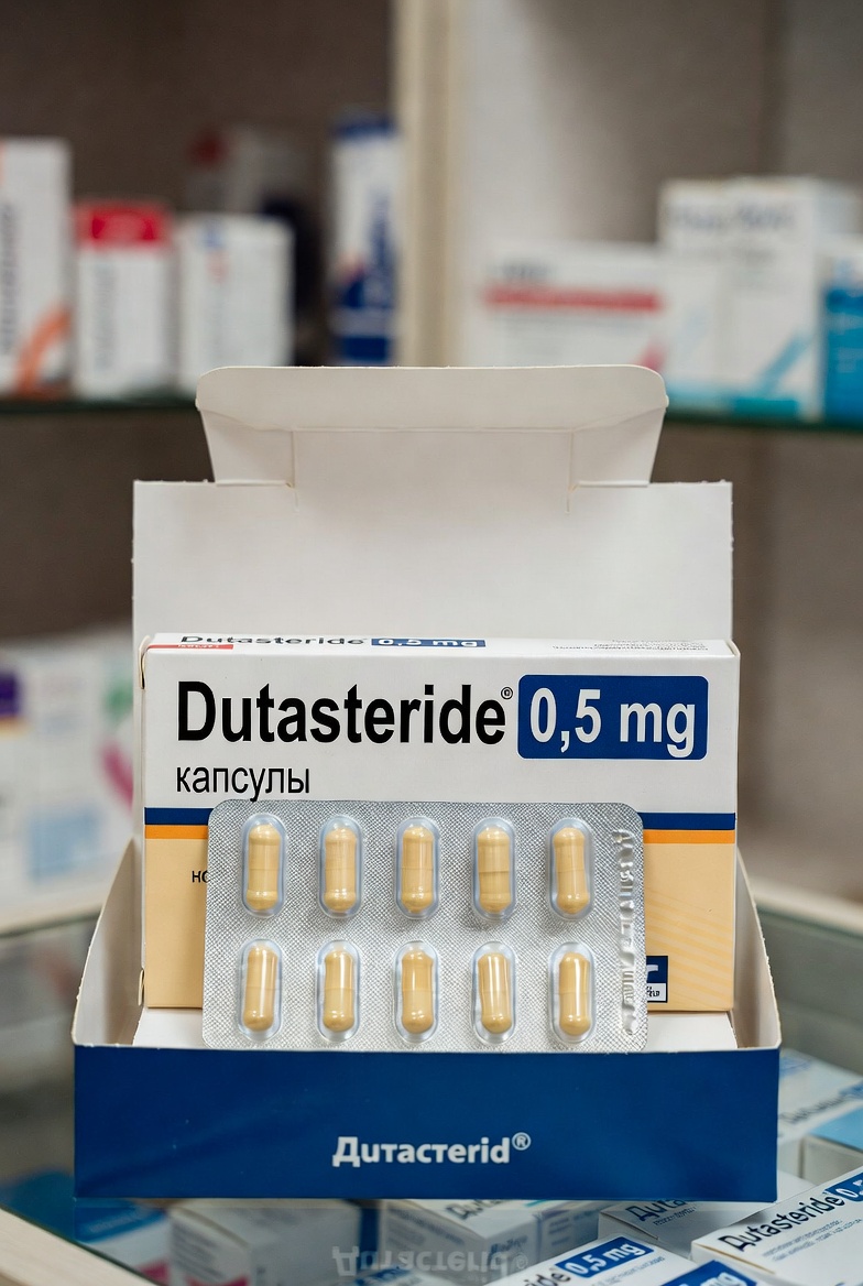 Dutasteride 0.5 mg capsules packaging